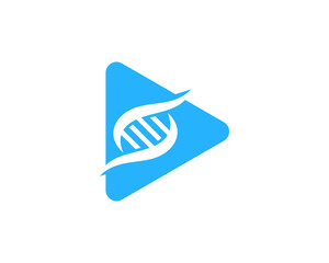 Play Dna Icon Logo Design Element