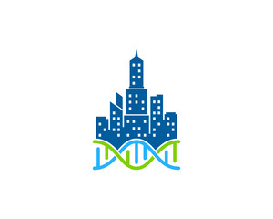 Town Dna Icon Logo Design Element