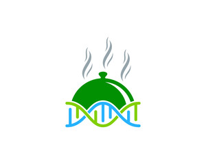 Food Dna Icon Logo Design Element