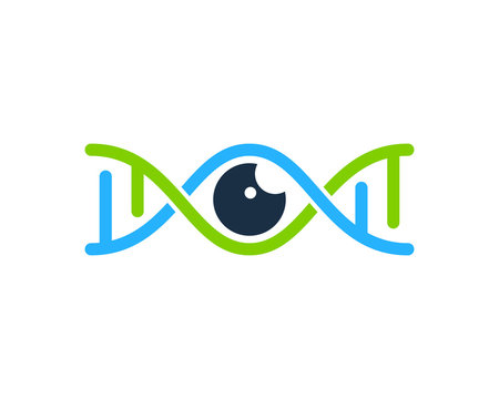 Eye Dna Icon Logo Design Element