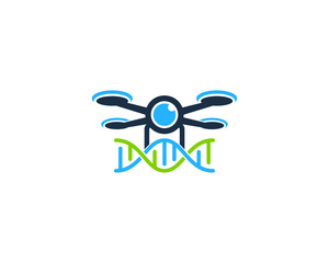 Aero Drone Dna Icon Logo Design Element