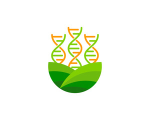 Farm Dna Icon Logo Design Element