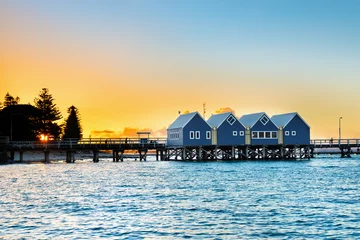 Printed roller blinds Coast Famous wooden Busselton jetty in Western Australia