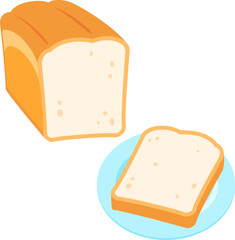 スライスした食パン