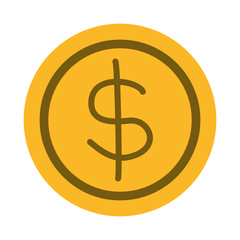 coin money isolated icon vector illustration design