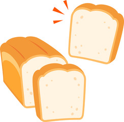 スライスした食パン