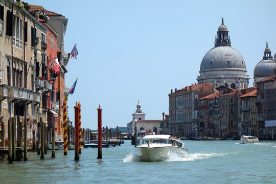 イタリア ベネチアの街並み 水上 Itary Venice aquatic