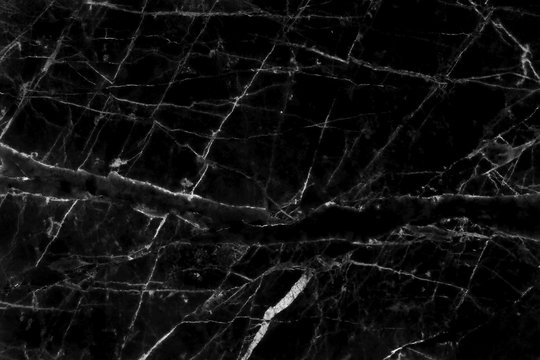 Black marble texture in natural pattern with high resolution for background and design art work. Black granite stone floor. © Nattha99