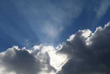 青空と雲「雲の風景」成功、未来、夢、創造、輝きなどのイメージ