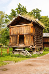 Traditional old houses in Oslo