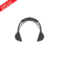 Headphone icon on white background. Vector illustration