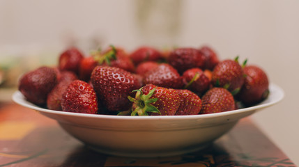 Strawberry In Plate