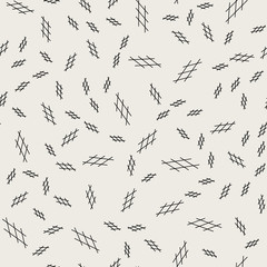 Seamless pattern background. Modern abstract and Classical antique concept. Geometric creative design stylish theme. Illustration vector. Black and white color. Rectangle ladder square shape