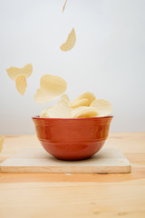 Crispy potato chips