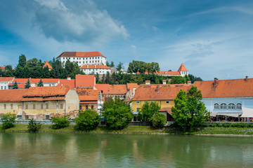 Ptuj panorama. Slovenia