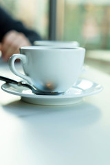 coffee in the coffee shop