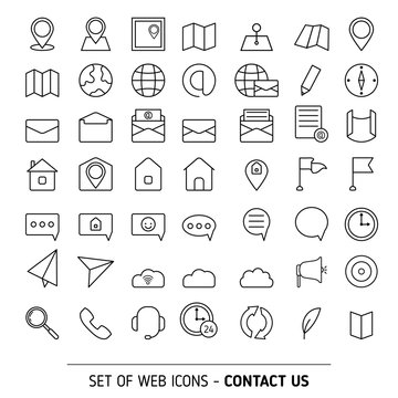 Contacts icon set
