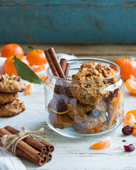 citrus cookies with cranberries