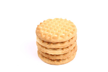 Buttermilk cookies isolated on white