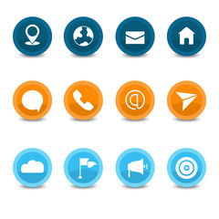 Contacts icon set