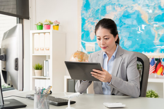business worker woman using mobile digital tablet - Powered by Adobe