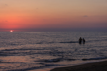 Fototapeta premium Sunset on the sea