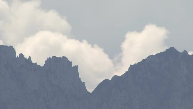 bavarian mountain clouds time lapse