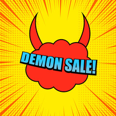 Comic advertising template