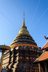 Fototapeta premium Pagoda of Wat Prathat Lampang Luang temple.