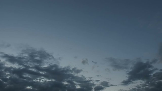 Beautiful Sunset With Clouds Time-lapse