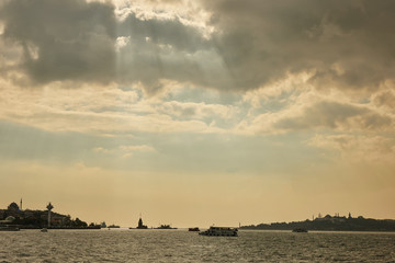 View of the Maiden Tower in the distance.