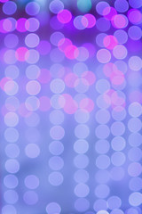 Abstract blue blurred lights bokeh background