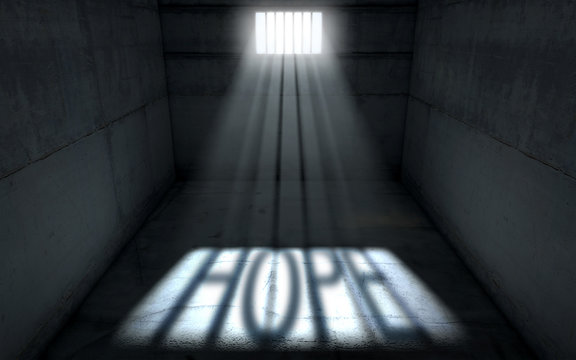 Sunshine Shining In Prison Cell Window