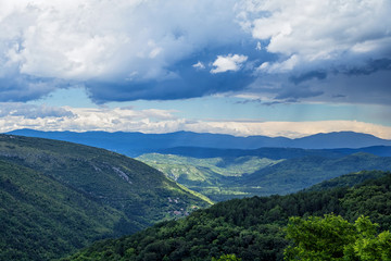 mountain landscape in Croatia.