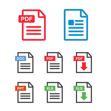 Download icon. File download icon. Document text, symbol web format information