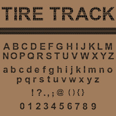 Rubber tracks and letters