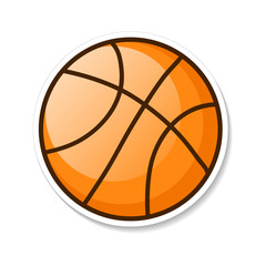 Orange Basketball Ball Vector Illustration. Eps 10