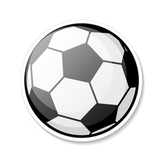 Fototapeta premium football ball cartoon style sports activity play competition tournament, stock vector illustration