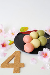 お花見と4月イメージ