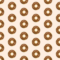 Chocolate donut pattern