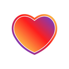 Color heart icon