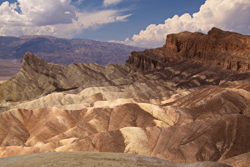 View from Zabriskie Point in Death Valley in California in the USA
