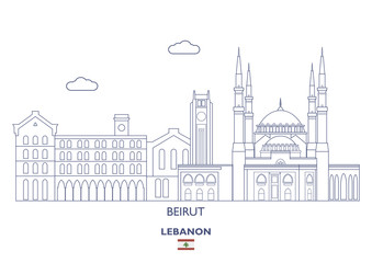 Beirut City Skyline, Lebanon
