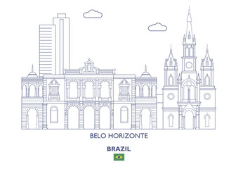 Belo Horizonte City Skyline, Brazil