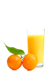 glass of mandarines juice