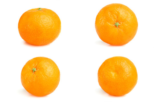 Collage of one mandarin