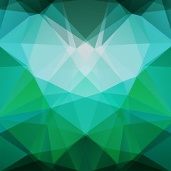 Background of geometric shapes. Green mosaic pattern. Vector EPS 10. Vector illustration