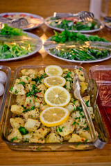 Turkish dish, potatoes with lemon