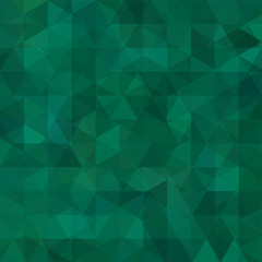 Abstract geometric style green background. Dark green  business background Vector illustration