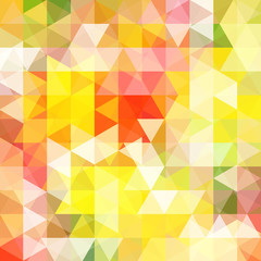Abstract geometric style yellow background. Vector illustration